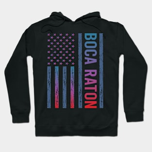 Blue Red Flag - Boca Raton Hoodie